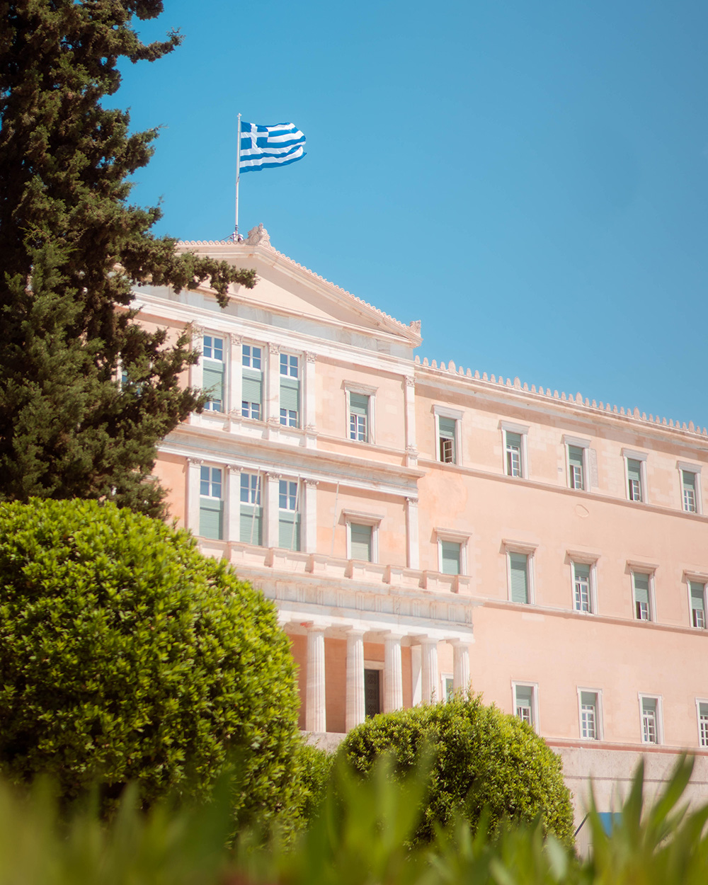 Foto des Hellenischen Parlaments in Syntagma